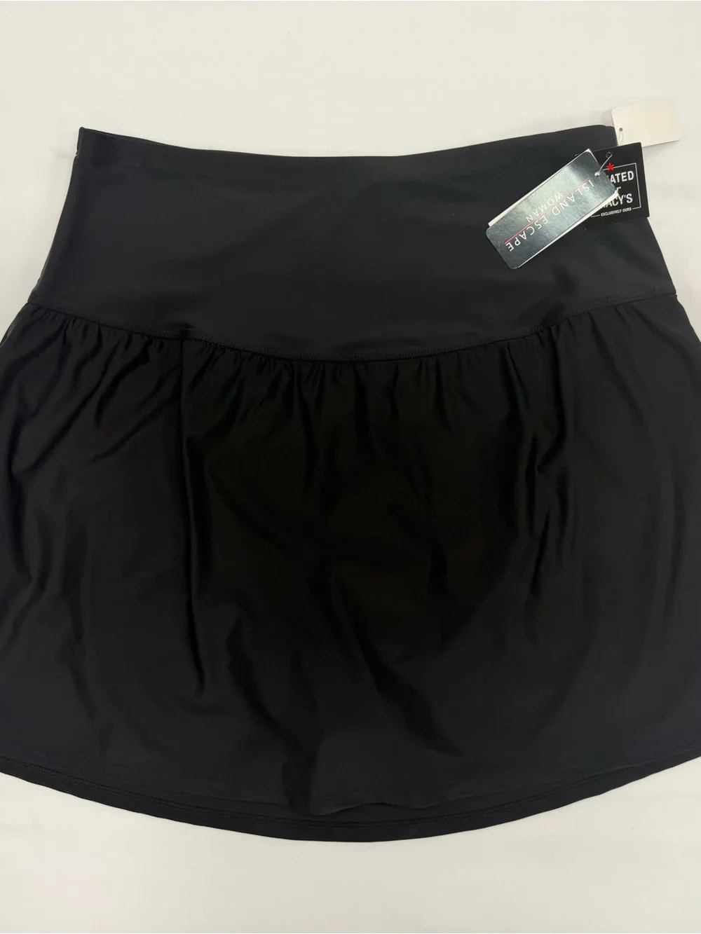 Island Escape Black Swim Skirt